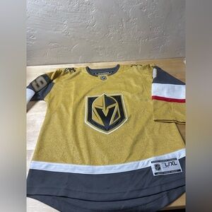 Jack Eichel Vegas Golden Knights Signed Gold Alternate Fanatics  Jersey L/XL